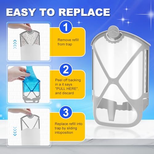 Refill Cartridges Compatible with ZEVO M364 M364A, Trap Device Refills Replacement, 12 Pack