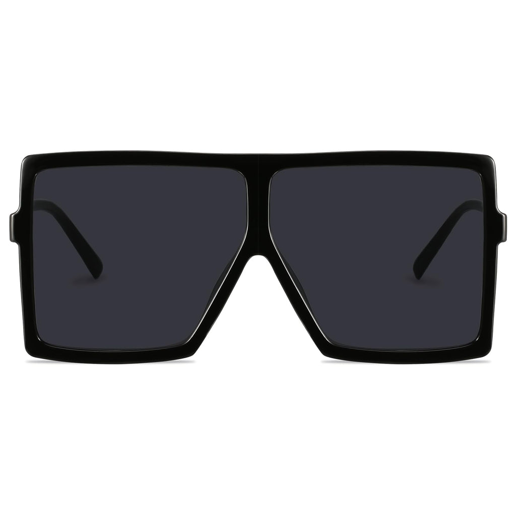 Square Oversized Sunglasses for Women Men Flat Top Fashion Shades