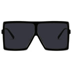 Square Oversized Sunglasses for Women Men Flat Top Fashion Shades