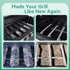 Grill Replacement Parts for Cuisinart 2556, GAS9556AS, GAS9456AS, GAS2456AS, GAS2556AS, GAS1456ASO, Grill Burner, Heat Plate Parts for Cuisinart 3-In-1 GAS9556AS 5 Burner Propane with Side Burner