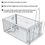 POlAFLEX Rat Traps Outdoor and Indoor, Single Door Cage Rodent Trap, Live Traps for Chipmunks, Catch and Release, Chipmunk Traps That Work for Rats, Mice, Chipmunks, and Other Small Size Animals