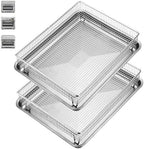 2Pack Air Fryer Accessories Basket and Tray for Cuisinart TOA-60 TOA-65 TOA-70, 12.3"x11" Nonstick Stainless Steel Baking Sheet 360°Heating Grilling Oven Air Fryer Basket for Family BBQ Party Cooking