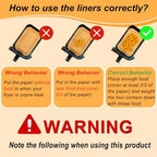 YQL 150PCS Air Fryer Liners for Ninja DZ071/Instant 9 Qt DualZone FlexBasket Air Fryer, Air Fryer Accessories Disposable Parchment Paper for Air Fryer