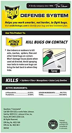 Raid House & Garden Insect Killer Spray, Orange Scent 11 Ounce (Pack of 1)