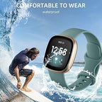 Lerobo Compatible with Fitbit Sense Bands/Compatible with Fitbit Versa 3 Band/Compatible with Fitbit Versa 4 Sense 2 Bands for Women,8 Pack Soft Sport Wristbands Replacement Strap,Small
