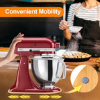 Bamboo Mixer Slider for KitchenAid 4.5-5 Qt Tilt-Head Stand Mixer, Appliance Sliding Mat Pad, Kitchen Countertop Storage Accessories Mixer Moving Tray Board Attachments, Kitchen Aid Mixers Accessories