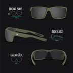 TOREGE Sports Polarized Sunglasses for Men Women Flexible Frame Cycling Running Driving Fishing Trekking Glasses TR24 (Matte Blown Sand)