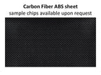 Carbon Fiber ABS Sheet for Boat Instrument Panels 24" x 48" x 3/16"