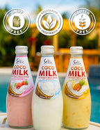 Savia - Coconut Milk Drink, Quality Coconut-Based Beverage, Made with Real Coconut Pulp & Natural, Delicious & Refreshing, Vegetarian, Gluten-Free(9.8oz, 12-Pack) (Horchata)