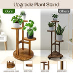 GEEBOBO 3 Tier Plant Stand Indoor For Multiple Plants, Corner Flower Shelf Plant Holder Display Rack Shelving for Patio Garden Balcony Bedroom Living Room