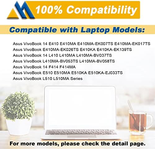 B31N1912 C31N1912 Laptop Battery Replacement for ASUS VivoBook asus 14 E410M E410MA L410M L410MA E410KA F414MA E510MA E510KA L510MA R522MA L410MA L410MA-BV058TS L510ma-wb04 E510KA-EJ033TS 11.55V 42Wh