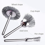 Rocaris 300 Pack Wire Brushes Set, Steel Wire Wheels Pen Brushes Set Kit Accessories for Rotary Tool