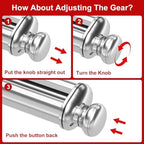 Pasta Maker Attachment Set for All KitchenAid Stand Mixer Included Pasta Sheet Roller, Spaghetti Cutter and Fettuccine Cutter, Stainless Steel Pasta Roller Accessories with 8-Speed Adjustable, 3 Piece