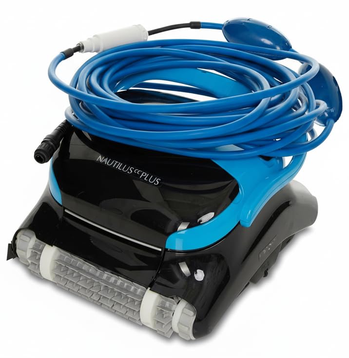 99958821-60ft Blue Cable Only Compatible with Dolphin Pool Robot Nautilus CC Plus WiFi, Includes 2 Big Floats and Swivel for Tangle-Free Operation, Pool Robot Cable 99958821-3 Pin