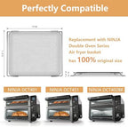 Replacement Air Fryer Basket for Ninja DCT401 DCT451 DCT402BK Double Oven, Stainless Steel Air Fryer Basket for Ninja 12-in-1 Toaster Oven, Mesh Basket for Ninja Smart Convection Oven Accessories