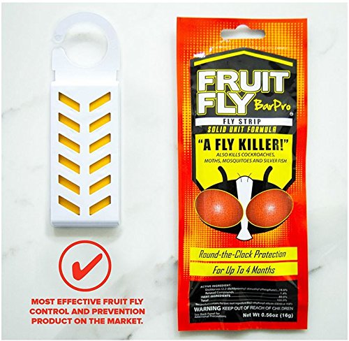 Fruit Fly BarPro – 4 Month Protection Against Flies, Cockroaches, Mosquitos & Other Pests. Fly Traps for Indoors. Better Than a Fly Trap. Better Than Fly Traps Outdoor. Better Than Mosquito Zapper