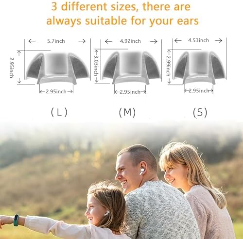 Upgraded Best Memory Foam Ear Tips for AirPods Pro 1st & 2nd Gen | New Version 5.0 | Comfortable Foam Ear Tips | Better Noise Cancellation | 3 Pairs Replacement Tips (S/M/L, Grey)