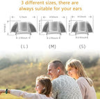 Upgraded Best Memory Foam Ear Tips for AirPods Pro 1st & 2nd Gen | New Version 5.0 | Comfortable Foam Ear Tips | Better Noise Cancellation | 3 Pairs Replacement Tips (S/M/L, Grey)