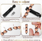 Copper Bracelets for Women Lymph Detox Magnetic Bracelets, 100% Solid Pure Copper Bracelet with 3500 Gauss Magnets & Lymphatic Drainage Ring with Adjustment Tool