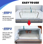 Zelen Blanket Lifter for Feet Lift Bar Sheet Riser Foot Tent Blanket Support Holder 26-34'' Adjustable Bed Cradle Assistance Device Hospital Bed Rail Accessories Leg Knee Ankle Post Surgery Recovery