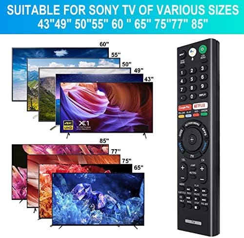 Replacement for Sony Bravia TV Remote with Voice Control, for Sony RMF-TX300U 4K Smart HDTV XBR-49X800E XBR-55X800E XBR-55X850D XBR-65X850E XBR-85X850D XBR-43X800E XBR-65X930D XBR-75X850E XBR-75X940D