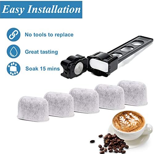 24 Packs Charcoal Water Filters Compatible with Cuisinart Coffee Filter Replacement Coffee Maker