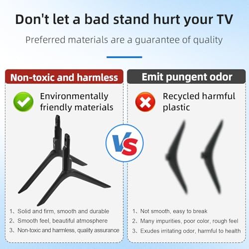 Tv Legs Stand for Samsung - Tv Mount,Tv Stand Base,Tv Legs Replacement, Applies to UN50TU7000FXZA UN50TU700DFXZA UN55TU7000FXZA UN55TU700DFXZA UN55TU8000FXZA UN58TU7000FXZA Models