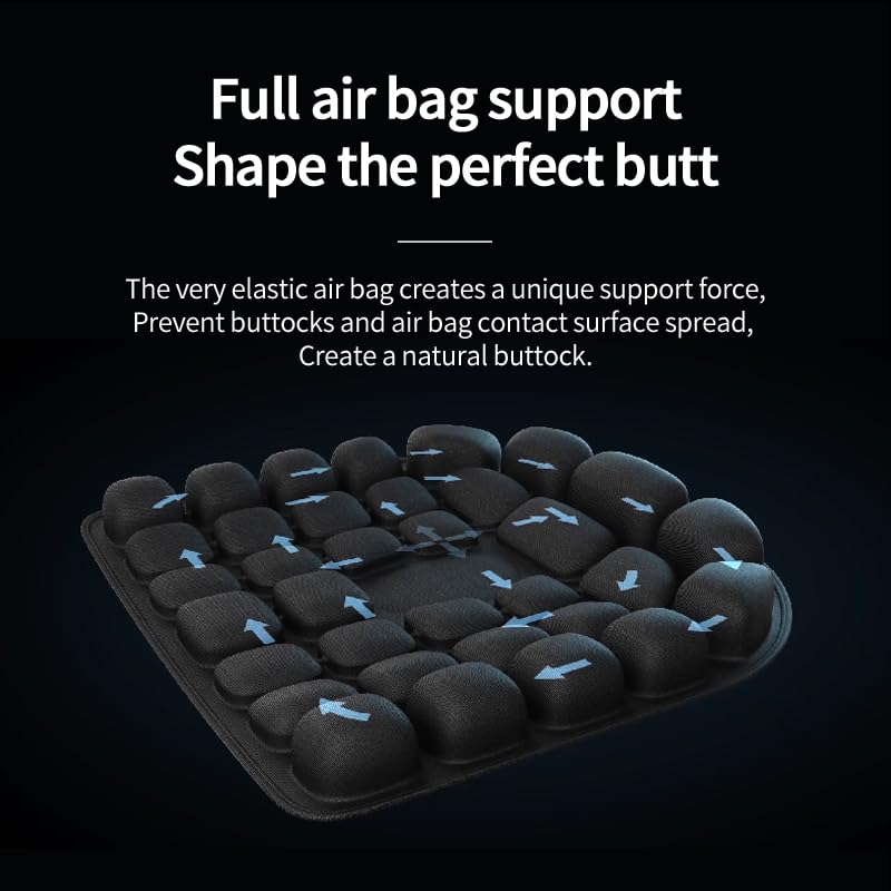 Travel Cushion, 3D Air Cell Comfortable Travel Air Seat,Self-Inflatable Portable Airplane seat Cushion for Car, Office Chair, Wheelchair