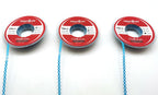 SNAWOP Dental Orthodontic Power Chain Multicolor Spool Elastic Rubber Bands for Teeth Braces (Short, Light Blue)