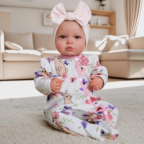 BABESIDE Reborn Baby Dolls - 20-inch Cute Soft Vinyl Realistic Baby Doll Real Life Baby Dolls with Complete Accessories Perfect for Cuddling, Playtime, and Gift Giving