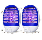 2 Pack Plug in Bug Zapper Indoor Flying Insect Trap, Electronic Mosquito Zapper Gnat Traps with LED Light for Patio, Bedroom, Kitchen, Office