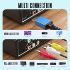 DVD Players for TV with HDMI, DVD Players That Play All Regions, Simple DVD Player for Elderly, CD Player for Home Stereo System, Included HDMI and RCA Cable, with Big Buttons Remote Control