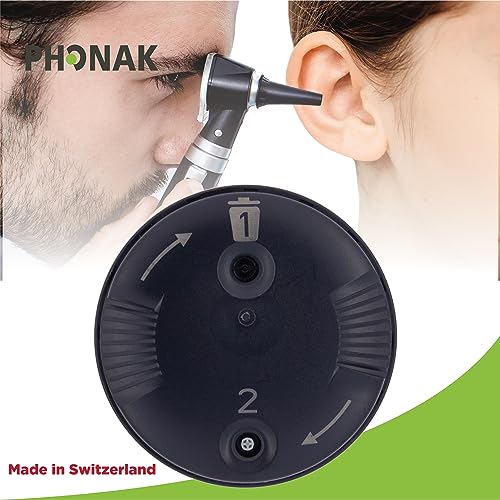 Genuine OEM Switzerland Wax Guards Filters, Cerushield Disk v2.0 098-0445 Accessories for Phonak Hearing Aid Audeo Marvel Paradise Lumity Hearing Aid only SDS 4.0 Receiver -10 pack/80 Filter Total
