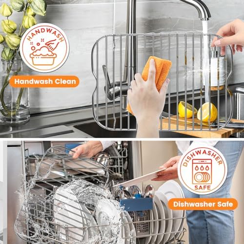 Air Fryer Rack for Ninja Foodi FG551 Smart XL Indoor Grill with Air Fry, 11.6''*7.6'' Stainless Steel Air Fryer Accessories Roasting Steamer Grill Racks Baking Tray，Dishwasher safe