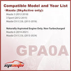 EPAuto GPA0A (PE07-13-3A0A) Replacement for Mazda Rigid Panel Engine Air Filter for SkyActiv Mazda 3 (2013-2018), Mazda 6 (2014-2021), CX-5 2.5L (2013-2024)