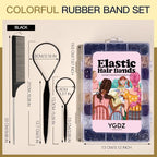 YGDZ Hair Ties, 1500pcs Mini Elastic Hair Bands with Organizer Box, Clear Hair Ties, Hair Accessories Set for Girls, Women, Neutral Colors