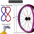 YZRYXHWL Wheelchair Cover Wheelchair Accessories 24in Wheelchair Push Rim Covers 1 Pair Non-Slip Wear-Resistant Hand Push Cover Wheelchair Rear Wheel Push Ring Protective Cover (Color : Purple)