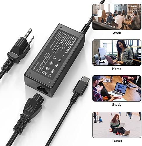 65W 45W USB C Laptop Charger Universal Chromebook Charger Replacement for Hp,Lenovo,Dell.Acer,Asus,Samsung,Google Chromebook Charger Type c