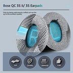 Cooling-Gel QuietComfort 35 / QC35 ii Fabric Replacement Ear Pads for Bose Headphones, Compatible with Bose QC45 QC25 QC2 QC15/ Around-Ear 2 AE2i AE2w/ SoundTrue & SoundLink Series, Blue