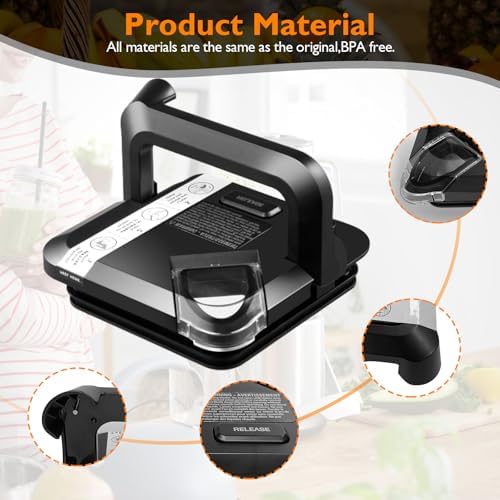 Replacement Locking Lid for Ninja,72 OZ Blenders Replacement Parts for Pitcher BL610 BL642 BL682 BN701 BN751 BN700 BN801