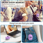 [Secure Lock] for Bose Ultra Open Earbuds Case(2024), TUDIOW Clear TPU Shockproof Protective Cover for Bose Open Ear Wireless Earbuds Accessories with Cleaning Kit & Keychain (Clear Purple)