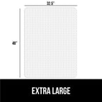 GORILLA GRIP Slip Resistant Office Chair Mat for Carpet Floors, Smooth Glide Under Desk Carpeted Floor Protector, Heavy Duty Plastic Computer Mats for Rolling Work and Gaming Chairs 32.5x48, Clear