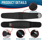FEATOL Back Brace for Lower Back Pain, Back Support Belt for Women & Men, Breathable Lower Back Brace with Lumbar Pad, Lower Back Pain Relief for Herniated Disc, Sciatica, Large Size/ X Large Size (Waist :30''-38.6'')