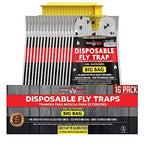 16 Pack Big Bag Fly Bag Trap - Fly Bags Outdoor Disposable Fly Trap Bag - Fly Trap Disposable Horse Fly Traps Outdoor Fly Trap Bags Outdoor Disposable Hanging Net Fly Traps Large Disposable Fly Traps