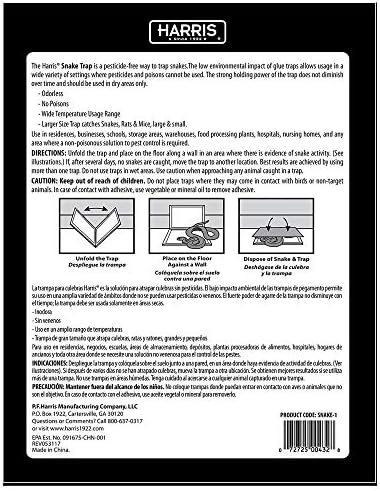 Harris Snake Glue Trap, Super Sized for Snakes, Rats, Mice and Insects (1-Pack)