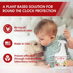 BugPursuit 24oz Ant Killer use for Indoor and Outdoor, Effective, Non-Staining, Ants,Fire Ants, and Other Insect Killer, Ant Spray Safe for Pets and Kids,Non-Toxic, 100% USDA Biobased, Made in USA