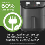 Instant Pot Essentials 4QT Air Fryer with EvenCrisp Technology that Crisps and Reheats, Easily Adjust Time & Temperature For Quick Meals, 100+ In-App Recipes, from the Makers of Instant Pot, Black