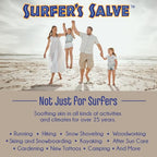 Island Soap & Candle Works Surfer's Salve - All Natural Skin Soothing Balm - Moisturizing Anti-Chafing Ointment for Insect Bites, Sunburn, Windburn, Chapped Lips, Rashes & New Tattoos - 4 Ounce