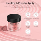 Modelones Dip Powder Nail Kit, 4 Colors White Nude Pink Glitter Dipping Starter Set with Liquid and Complete Accessories for French Nails Art Salon DIY at Home Manicure