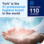 Tork Xpress Soft Multifold Hand Towel White with Grey Leaf Print, Absorbent, 189 Towels Per Pack, 16 Packs, Fits H2 Towel Dispensers